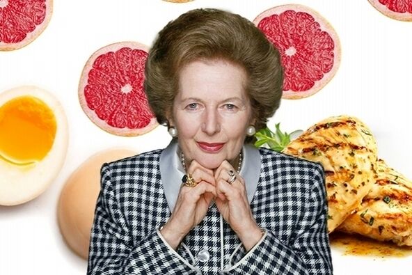 Margaret Thatcher ve diyet yiyecekleri